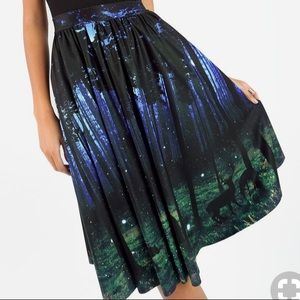 Black Milk Midnight Forest Midi Skirt